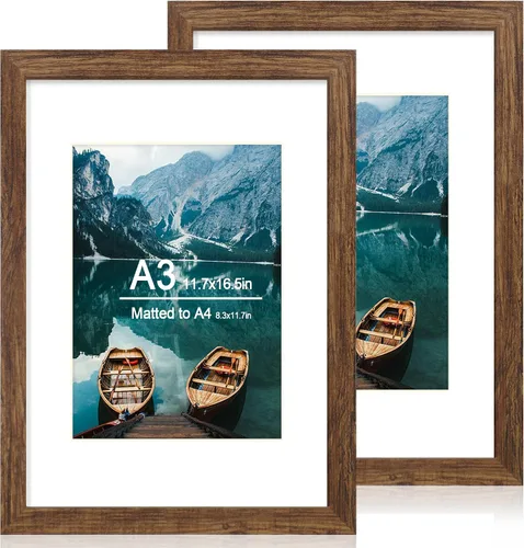 Miniatura 124 de Hongkee - Juego de 2 marcos de fotos, HK042515-MD5.5X8.5-BK(2PK)