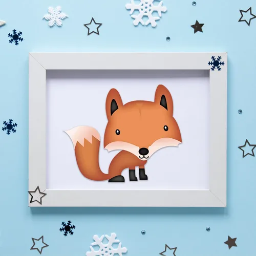 Miniatura 8 de Recortes de animales del bosque, 36 unidades, decoraciones de baby shower, recortes de criaturas grandes del bosque para temas de otoño o baby shower