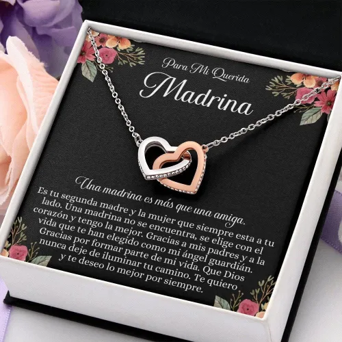 Regalo de madrina española, regalo de madrina, collar de madrina, joyería de madrina, collar de regalo para mujer, Joyas de Madrina, Joyas Únicas
