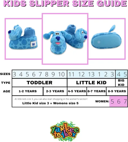 Miniatura 2 de Nickelodeon Blue's Clues & You - Pantuflas de felpa 3D para niños pequeños