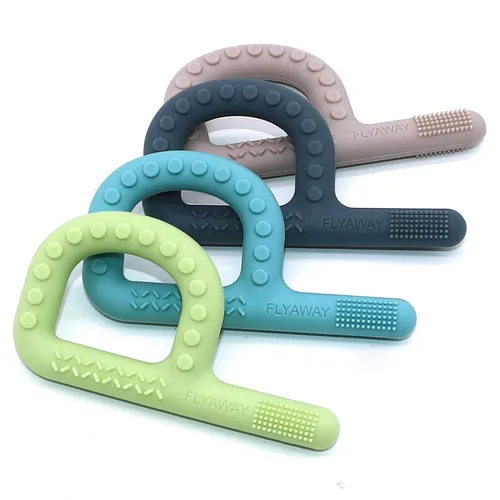 Miniatura 2 de Juguetes sensoriales para niños, bebés y niños pequeños, paquete de 4, juguetes de dentición en forma de P para 3-6, 6-12 meses, estimulación motora