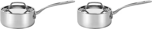 Miniatura 3 de Cuisinart Batería de Cocina de Acero Inoxidable Custom Clad de 5 Capas, Cacerola de 1 Qt. con Tapa, CC519-14