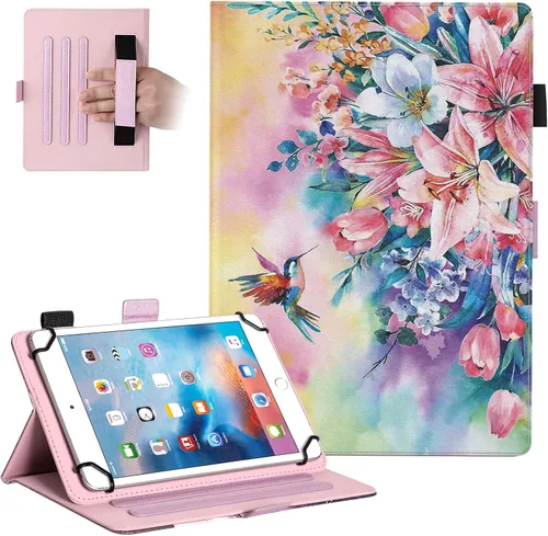Miniatura 9 de Dteck Funda universal (9.6" a 10.5") - Funda plegable de cuero con tapa para tableta Android 10 10+ pulgadas/Samsung Galaxy Tab 9.6 9.7 10.1 10.4