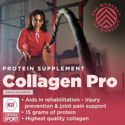 Miniatura 2 de Gnarly Nutrition Péptidos de colágeno – Colágeno Pro con vitamina C, zinc y cobre – Polvo de colágeno certificado NSF – Sin sabor, 10 paquetes