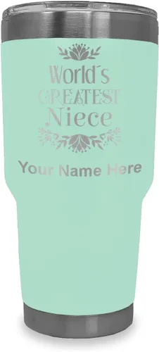 Miniatura 16 de LaserGram Vaso aislado al vacío de 20 onzas, con grabado personalizado incluido (negro)