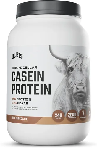 Miniatura 12 de Levels Proteína de Caseína Micelar 100%, Sin Hormonas, Grano de Vainilla, 4 Libras