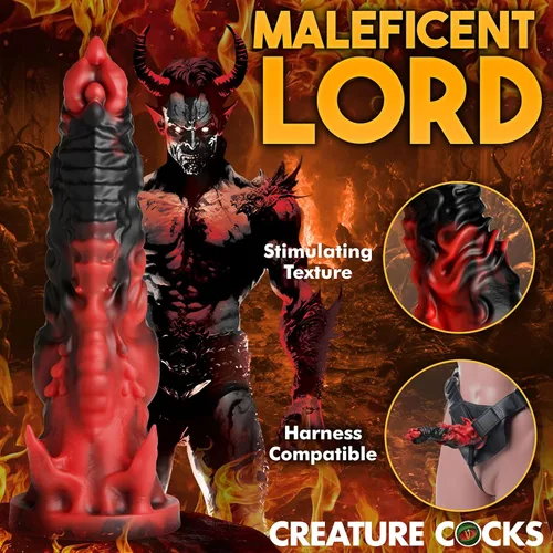 Miniatura 6 de CREATURE COCKS Mephisto - Consolador de silicona para hombres, mujeres y parejas. Consolador de fantasía, silicona de alta calidad. Base de ventosa