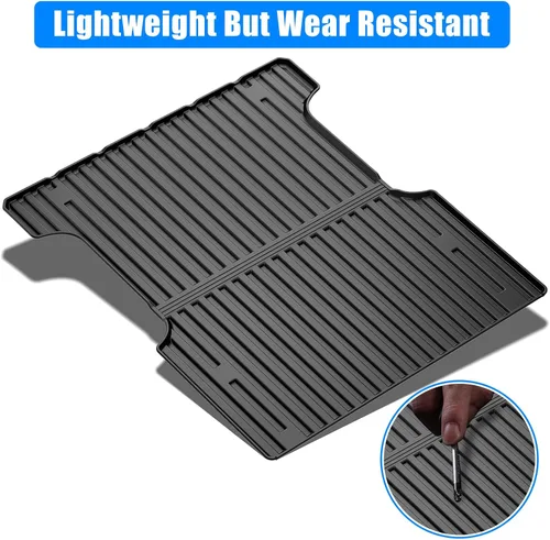 Miniatura 7 de Alfombrilla para maletero para Toyota Tundra SR5 2022-2025, MERXENG Protector de maletero para automóvil Todo-tiempo Alfombrilla protectora