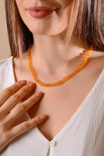 Miniatura 45 de Amber Necklace for Women - HandMade Baltic Jewelry for Adult - 18 inch - 100% Genuine