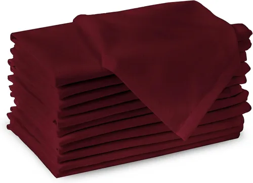 Miniatura 17 de Encasa XO Juego de 12 servilletas de tela color azul cobalto, 17 x 17 pulgadas, servilletas de cena de algodón de color sólido, servilletas de boda