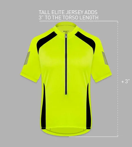 Miniatura 6 de Men's Elite Cycling Jersey High Visibility Performance Bike Jersey Made in USA