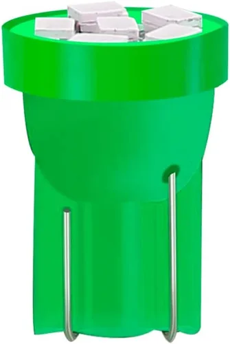 Miniatura 3 de Bombilla LED T10 194 168, 2825 T10 W5W 6SMD, luz verde automotriz, para panel de instrumentos, panel de instrumentos, cúpula para tablero