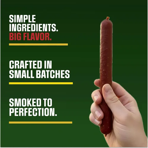 Miniatura 5 de Little Joeys Palitos de carne de jalapeño – Caja de 6 unidades – Bocadillos de carne altos en proteínas para adultos y niños – Apto para dieta