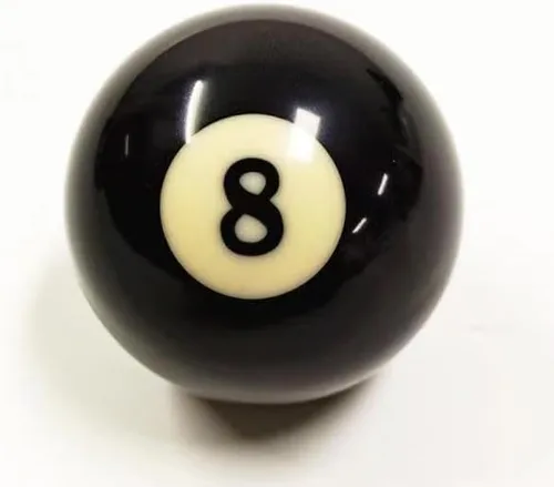 Bola de piscina de repuesto, bola de repuesto de ocho, billar de tamaño reglamentario de 2-1/4", peso de regulación, 15 bolas de objeto 8