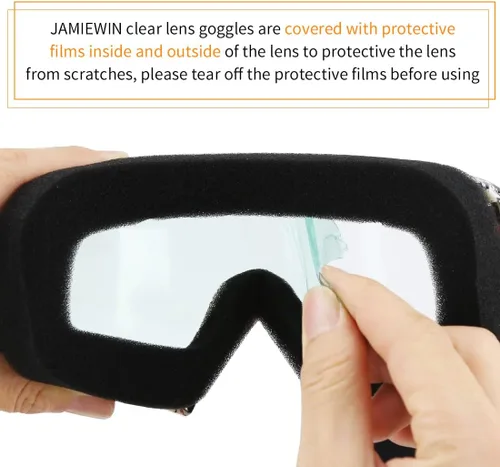 Miniatura 7 de JAMIEWIN - Gafas de motocross ATV para bicicleta de tierra, motocicleta, UTV MX OTG, gafas para carretera fuera de pista, lentes transparentes anti