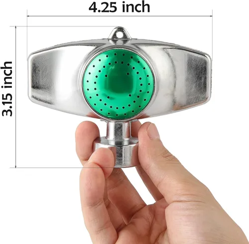 Miniatura 2 de Rociador de manchas de metal, aspersor de césped para patio con flujo de agua suave para cobertura de áreas pequeñas de hasta 30 pies, cabezal