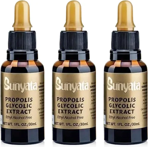 Sunyata Extracto líquido de propóleo de abeja verde brasileña, sin alcohol, apoyo inmunológico natural y concentrado antioxidante, 1.0 fl oz