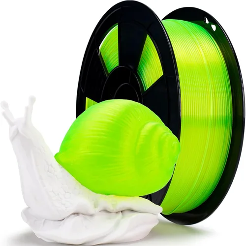 Miniatura 13 de ZIRO Filamento PLA fluorescente de 0.069 pulgadas, luminoso solo por luz UV, filamento de impresora 3D de efecto brillante, carrete de 2.2 libras