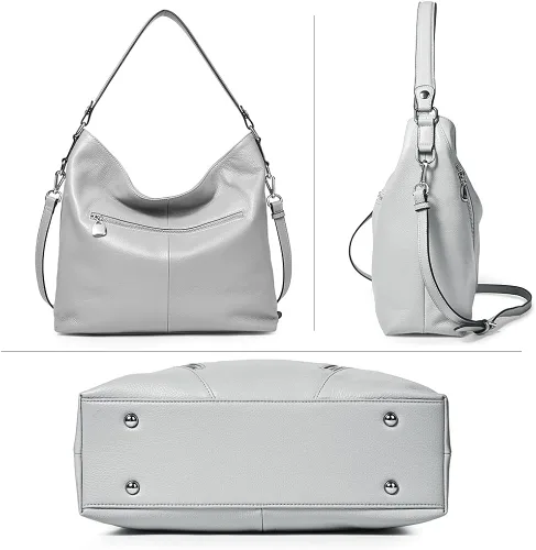 Miniatura 3 de BOSTANTEN Bolso de cuero para mujer, diseño de bolsos de hombro, Hobo