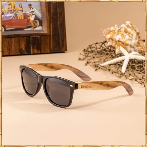 Miniatura 5 de WOODIES Zebra Wood gafas de sol con lentes polarizadas