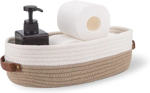 Miniatura 18 de Cesta para Inodoro, Cesta de Almacenamiento Tejida para la Parte Superior del Tanque del Inodoro, Decoración del Hogar Estilo Granja, Cestas