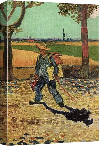 Miniatura 10 de Lienzo decorativo para pared, diseño de Van Gogh 32. Lirios y rosas