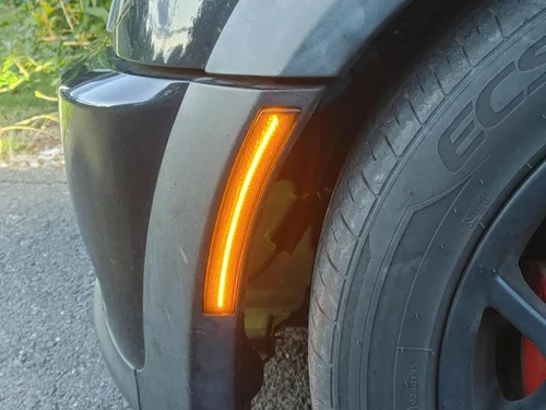 Miniatura 5 de iJDMTOY Kit de luz de marcador frontal LED ámbar con lente ahumada, compatible con Mini Cooper 2002-08 de 1ª generación R50 R52 R53, reemplaza