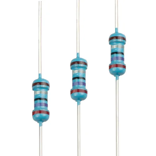 Miniatura 46 de 100pcs 1 ohm Resistor 1/4w (0.25 W) Resistencia fija de película metálica de tolerancia ±1%, múltiples valores de resistencia opcional