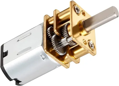 Miniatura 3 de Motor de engranaje de rueda de engranajes de CC en miniatura de 12 V 600 RPM con motor de caja de cambios de metal completo eje GA12-N20