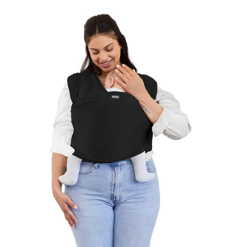 Miniatura 11 de Porta bebé Moby Baby Wrap para recién nacidos a niños pequeños (8-15kg), porta bebé en cabestrillo, diseño ultra ligero y manos libres, ajustable