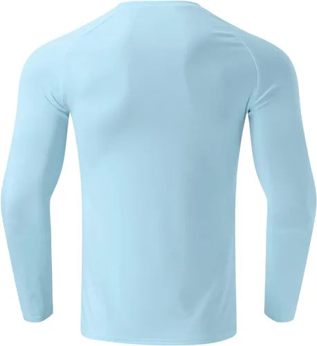 Miniatura 95 de Camisas de compresión atléticas de manga larga para hombre, capa base, camisa de entrenamiento atlético, camisas de compresión, camisetas deportivas