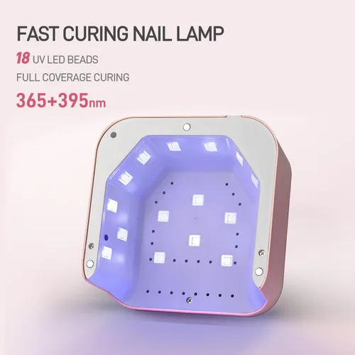 Miniatura 2 de GAOY Luz UV para uñas de gel, secador de uñas profesional con sensor infrarrojo y 3 temporizadores, lámpara de curado rápido para salón y arte