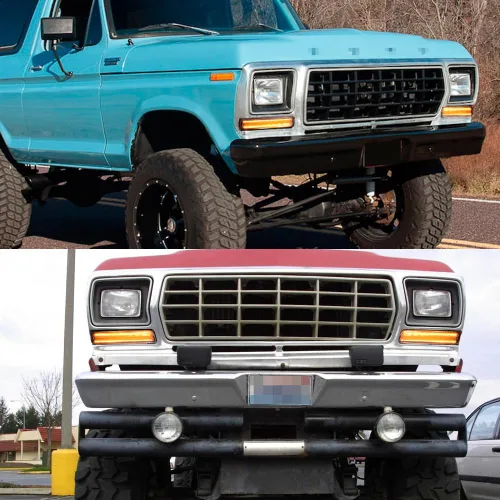 Miniatura 7 de Para camiones Ford F-150 1973-1979, carcasa de luces direccionales Ford Bronco 1978-1979
