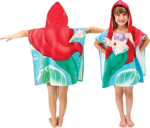 Miniatura 5 de Disney La Sirenita Ariel Toalla de Algodón con Capucha