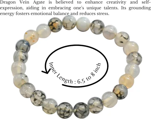 Miniatura 773 de Amazing Gemstone Pulsera de cristal para mujeres y hombres, pulsera de cristal curativo de protección, pulsera elástica con cuentas de piedras