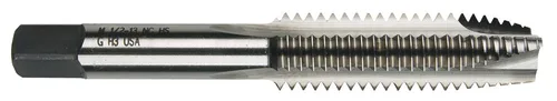 33005 Tapones de enchufe de punta en espiral, acero de alta velocidad, acabado brillante, diámetro de paso H3, 3 flautas, 1/4 pulgada, 20 tamaños