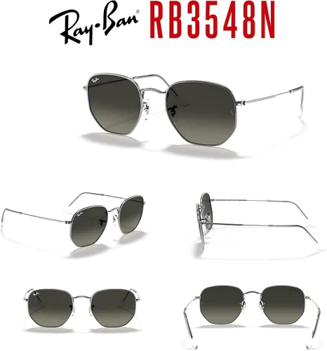 Miniatura 7 de Ray-Ban RB3548N - Gafas de sol hexagonales 001 de 54 M para hombres y mujeres (grande), paquete con kit de diseñador iWear