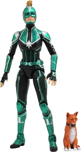 Miniatura 3 de Diamond Select Toys Marvel Select: Figura de acción de Captain Marvel (Starforce Uniforme)