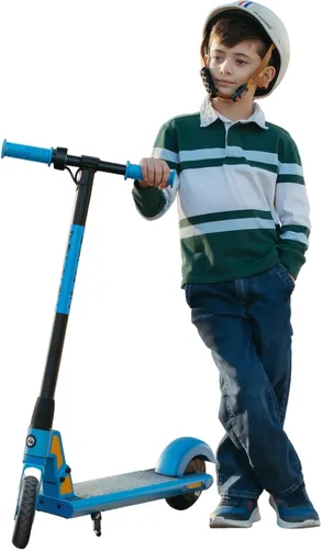 Gotrax GKS Mini Electric Scooter for Kids 6-12, Max 3.75 Miles & 7.5 Mph by 150W Motor, 6'' Wheel, Thumb Control Easy to Ride & Assemble Azul