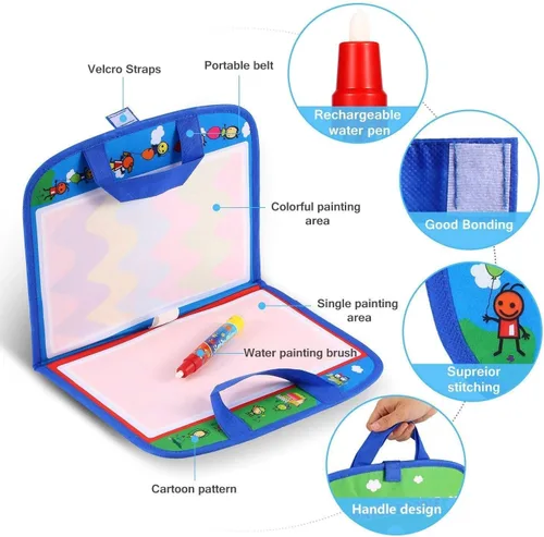 Miniatura 5 de Alfombrilla de dibujo portátil para dibujar con bolígrafo, juguete educativo de pintura para niños pequeños