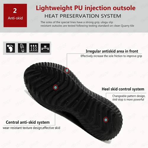 Miniatura 3 de ulogu Steel Toe Sneakers for Men Women Breathable and Lightweight Safety Construction Work Shoe