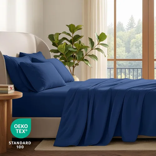 Miniatura 6 de Bare Home Hotel Luxury - Juego de sábanas tamaño individual, extra suave, 4 piezas, bolsillos profundos, fácil ajuste, fresco y transpirable