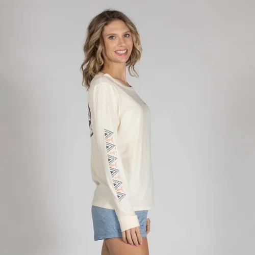Miniatura 5 de Salt Life Camiseta de manga larga con atún tribal para mujer