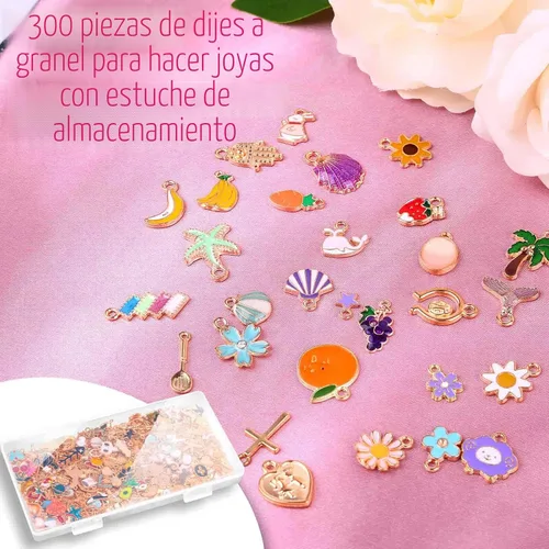 Miniatura 3 de Acejoz 300 Piezas Dijes para Fabricación de Joyas, Lote Surtido al Por Mayor Chapados en Oro Esmaltados Dijes para Aretes de Bricolaje, Collar