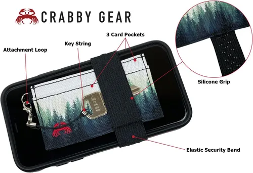Miniatura 24 de Cartera minimalista fina – Serie Adventure – Lleva tarjetas, efectivo, teléfono, llaves – Se sostiene de forma segura para un fácil acceso – Cartera