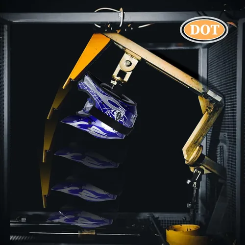 Miniatura 10 de TCT-MOTORPARTS - Casco para niños o jóvenes con lentes y guantes, aprobado por el DOT, para motocross, modelo de calavera azul, para cuatrimoto