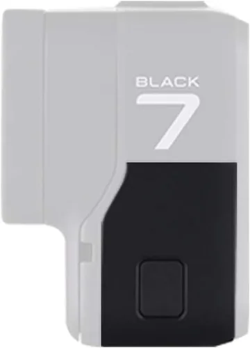 Puerta lateral de repuesto para GoPro Hero 7 Negro USB-C HDMI Case Cubierta lateral Reparación Accesorios de cámara (negro)