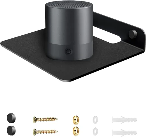 Estante flotante pequeño para altavoces, estante de montaje en pared antideslizante de 6 pulgadas para cámaras, monitores de bebé, altavoz
