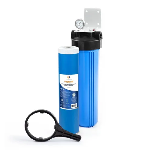 Miniatura 66 de Aquaboon 10x4.5 Carcasa para filtro de agua para toda la casa Filtro de agua certificado NSF para sistema de filtración con medidor y liberación
