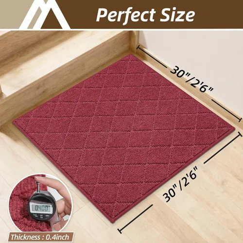 Miniatura 16 de COSY HOMEER - Alfombra antideslizante para escaleras, para interiores y escalones de madera, para niños y perros, 100 % poliéster, base de Beige